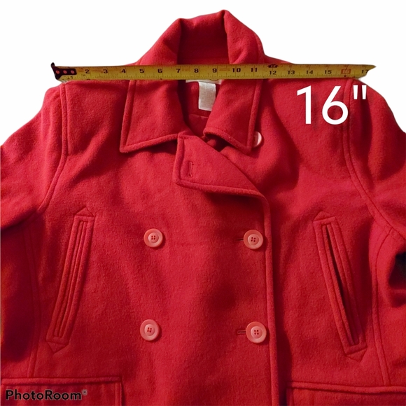 Laura Leigh Ltd Red Wool Cashmere Blend Jacket 6 - Picture 5 of 6